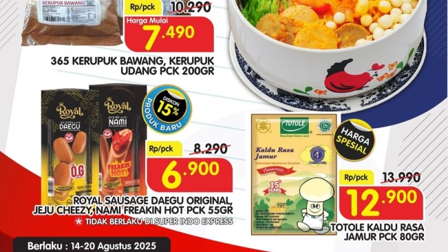 Hot Promo Superindo Senin, 18 Agustus 2025: Bertepatan dengan Anniversary Sale Super 28